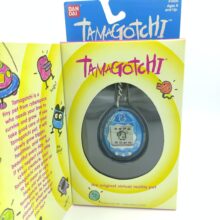 Tamagotchi Original P1/P2 Blue w/ silver Bandai 1997 English 2