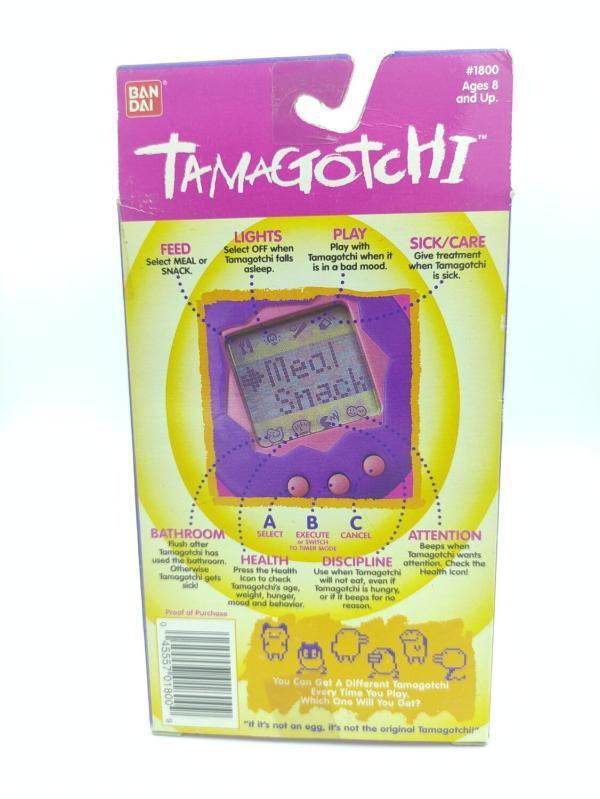 Tamagotchi Original P1/P2 orange w/ yellow Bandai 1997 English Boutique-Tamagotchis 3