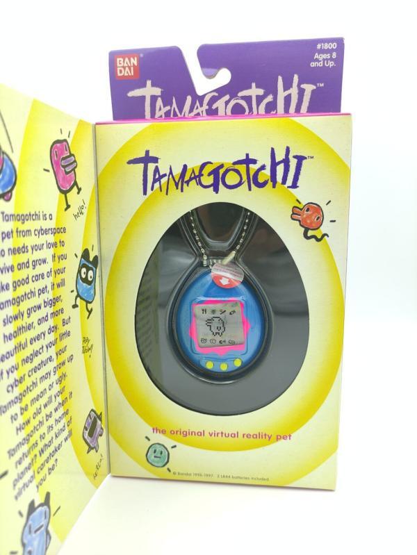 Tamagotchi Original P1/P2 blue w/ pink Bandai 1997 English Boutique-Tamagotchis 2