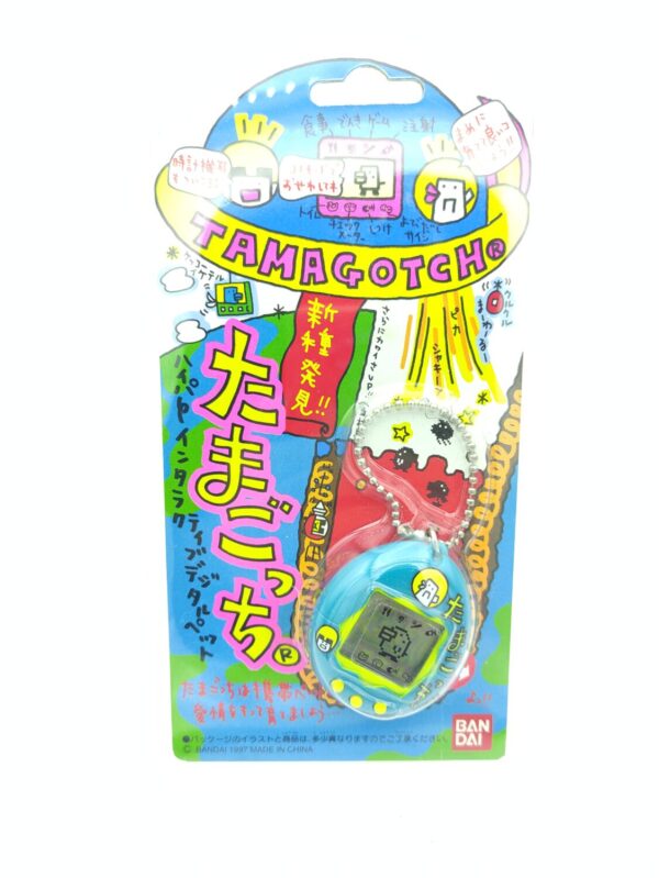 Tamagotchi Original P1/P2 Teal w/ yellow Bandai Japan 1997 Boutique-Tamagotchis 2