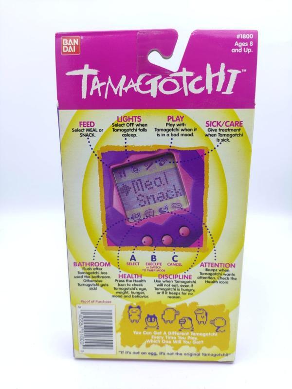 Tamagotchi Original P1/P2 orange w/ yellow Bandai 1997 English Boutique-Tamagotchis 4