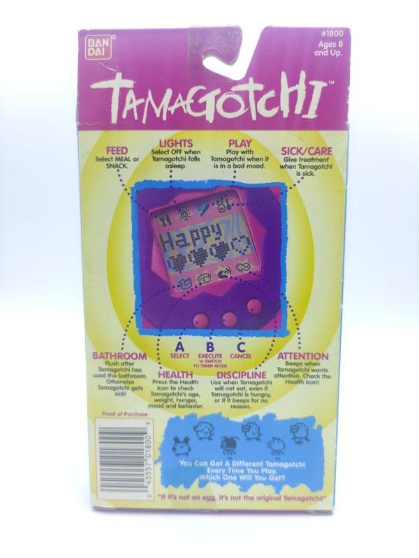 Tamagotchi Original P1/P2 black w/ grey Bandai 1997 English Boutique-Tamagotchis 4