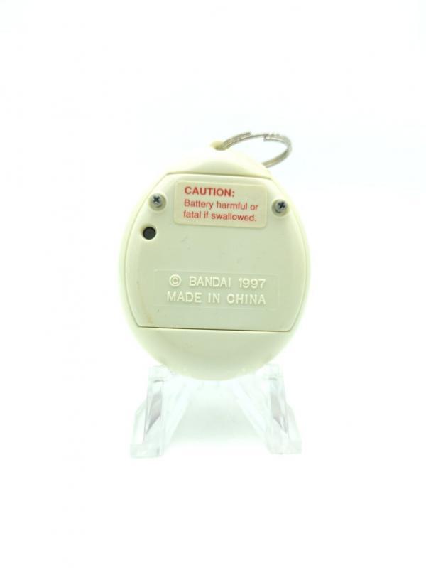 Tamagotchi Original P1/P2 white w/ pink spirals Bandai 1997 English Boutique-Tamagotchis 3
