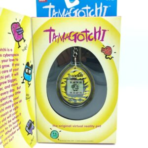 Tamagotchi Original P1/P2 Black w/ yellow Tiger Bandai 1997 English Boutique-Tamagotchis