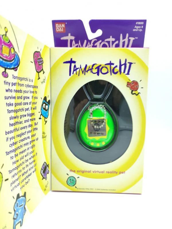 Tamagotchi Original P1/P2 Green w/ yellow Original Bandai 1997 Boutique-Tamagotchis 2