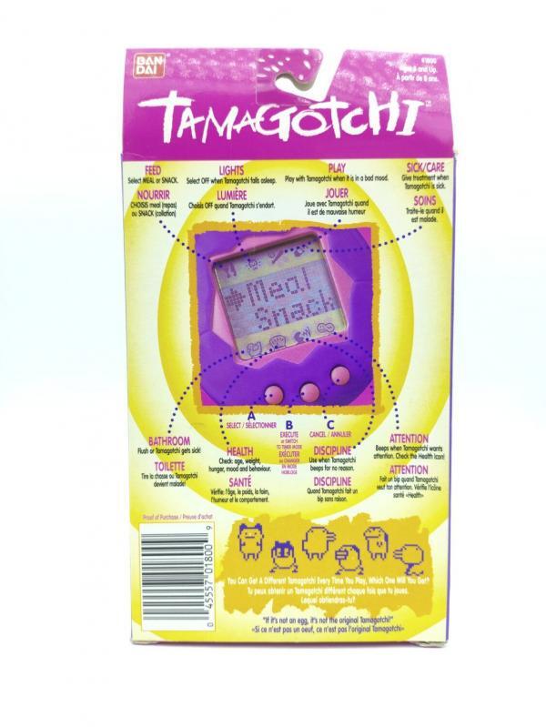 Tamagotchi Original P1/P2 orange w/ yellow Bandai 1997 English Boutique-Tamagotchis 3
