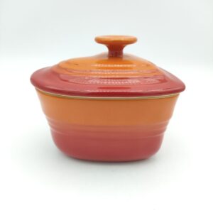 Le Creuset  Heart Cocotte Petite Ramekin D&rsquo;amour Orange with Lid Japan Boutique-Tamagotchis 2