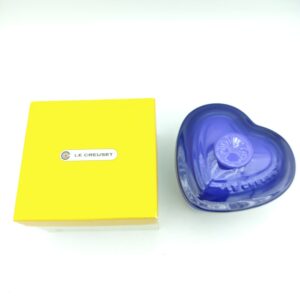 Le Creuset  Heart Cocotte Petite Ramekin D&rsquo;amour Blue with Lid Japan Boutique-Tamagotchis